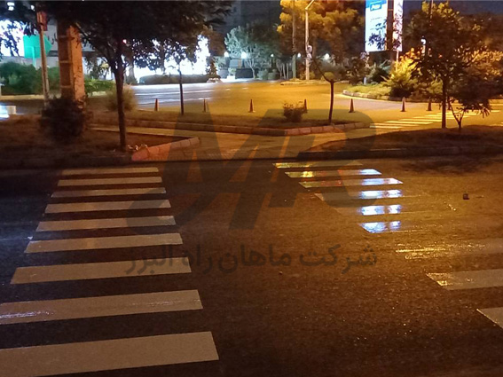 اجرای بلوک عابر پیاده با رنگ دوجزئی ماهان راه البرز