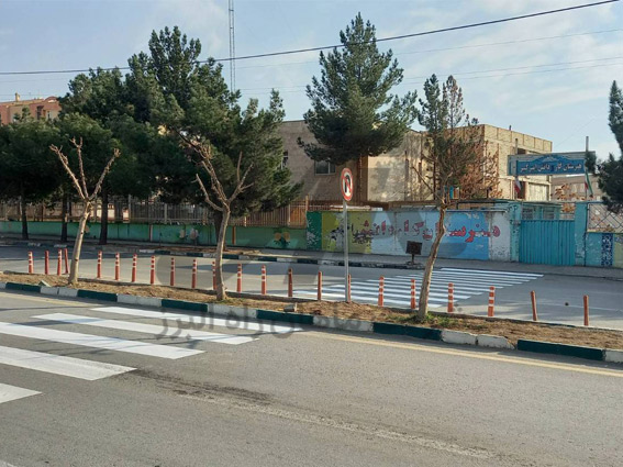 بلوک عابر پیاده با رنگ دوجزئی ماهان