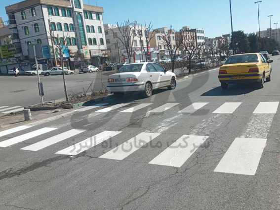 اجرای کانال عبور پیاده با رنگ ماهان